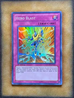 Yugioh Hero Blast RYMP-EN032 Super Rare 1st Ed MP - Image 1