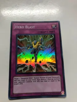 USA Seller Yugioh Hero Blast RYMP-EN032 Super Rare VLP - Image 1
