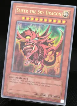 Yu-Gi-Oh! Slifer The Sky Dragon GBI-001 Ultra Rare [EX-NM] God Promo | EN 2000 - Image 3