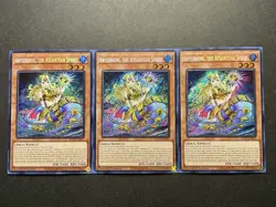 3x Abyssrhine, The Atlantean Spirit | ROTA-EN017 | Secret Rares | NM | YuGiOh! - Image 1