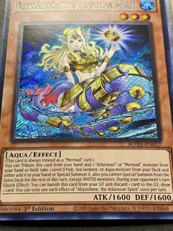 3x Abyssrhine, The Atlantean Spirit | ROTA-EN017 | Secret Rares | NM | YuGiOh! - Image 2