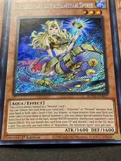 3x Abyssrhine, The Atlantean Spirit | ROTA-EN017 | Secret Rares | NM | YuGiOh! - Image 4