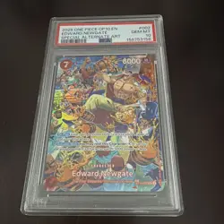Bandai One Piece CCG Edward Newgate OP10-002 Special Alt Art Holo Eng PSA 10 - Image 1