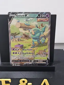 Pokemon TCG Evolving Skies Golurk v Holo Card Alternative Art Ultra Rare 182/203 - Image 2