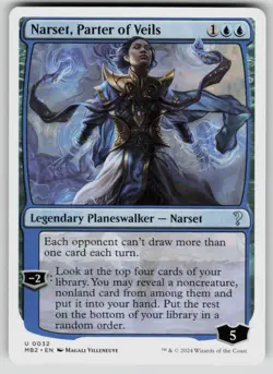 Narset, Parter of Veils (White Border) Uncommon Mystery Booster 2 32 MTG NM 2024 - Image 1
