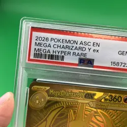2026 POKEMON ASC EN-ASCENDED HEROES MEGA HYPER RARE MEGA CHARIZARD Y EX PSA 10 - Image 3