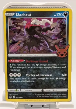Pokemon TCG Darkrai Promo (Trick or Trade Halloween) 105/189 - Image 1
