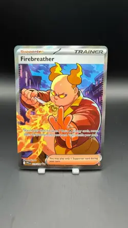 Firebreather #119/094 Pokemon 2025 Phantasmal Flames NM Full Art - Image 2