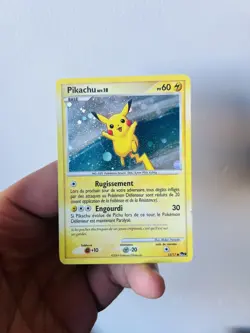 Pikachu 15/17 Holo POP 9 Promo Shiny Pokemon - Image 1