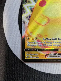 Pokemon TCG Pikachu VMAX 044/185 Regular Ultra Rare English & Japanese - Image 4