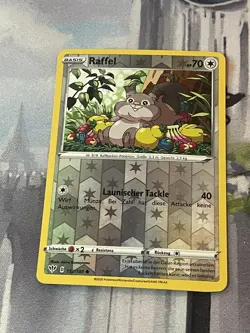 Raffel 152/189 REVERSE HOLO Pokemon Flammende Finsternis Karte Deutsch - Image 1