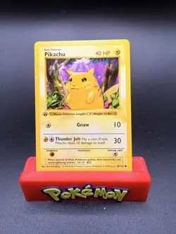 1999 Pokemon Base Set Shadowless 1st Edition Yellow Cheeks Pikachu 58/102 - NM/M - Image 1