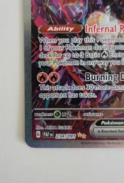 Charizard ex 234/091 Pokemon TCG Scarlet & Violet: Paldean Fates NM - Image 4