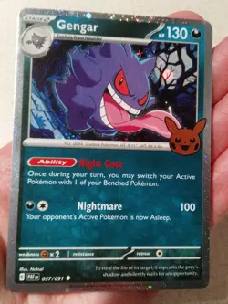 Gengar (Cosmos Holo) Holo 057/091 Trick or Trade 2024 Pokemon - Image 3