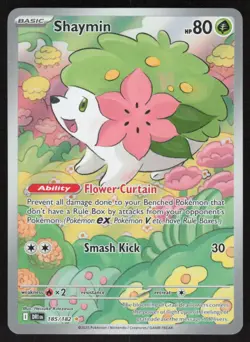 Shaymin 185/182 Illustration Rare Destined Rivals Pokemon Near Mint - Image 1