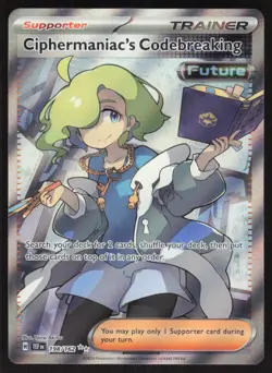 Ciphermaniac's Codebreaking 198/162 Ultra Rare Temporal Forces Pokemon Near Mint - Image 1