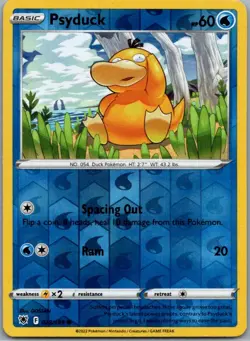 Psyduck 028/189 Common Astral Radiance Pokemon Reverse Holo Near Mint - Image 1
