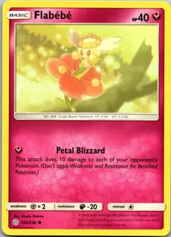 Flabebe 150/236 Common Cosmic Eclipse Pokemon Near Mint - Image 1