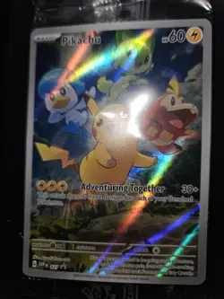 Pokemon TCG Pikachu Illustration Paldea Evolved ETB Promo - Image 1