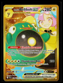Pokemon Iono's Bellibolt ex 188/159 Sv09 Journey Together Hyper Rare Holo - Image 1