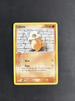 Pokemon TCG Cubone EX Delta Species 60/113 Regular Common Non-Holo 2005 Nintendo - Image 1