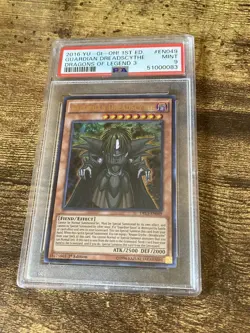 2016 Yu-Gi-Oh Guardian Dreadscythe DRL3-EN049 1st Edition Ultra Rare PSA 9 - Image 2