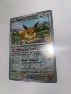 Eevee - 074/131 (Pokemon Day 2025) (Reverse Cosmos Holo) Prismatic Evolution - Image 5