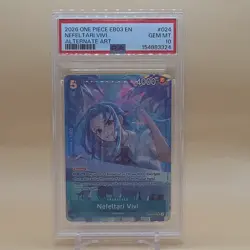 Bandai One Piece CCG EB03-024 Nefeltari Vivi Alternate Art PSA 10 EN - Image 1