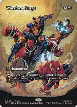 MTG, Warstorm Surge FOIL Promo Card Only *SHIPS TODAY - Avengers Armageddon - Image 1