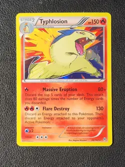 holo Typhlosion 20/162 Pokemon card XY BREAKthrough rare NM - Image 1