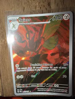 Scizor Pokemon TCG Sv03: Obsidian Flames Holo Illustration Rare Card 205/197 - Image 1