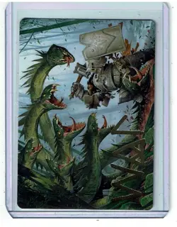 Lair of the Hydra - Art Card - Gold Stamped - Adventures in the Forgotten Realms - Image 1