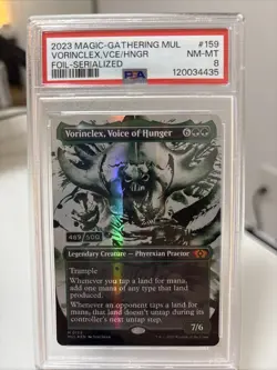 Vorinclex, Voice of Hunger Borderless Foil Serialized 489/500 Graded 8 - Image 1