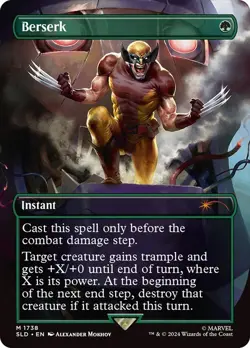 Berserk - Secret Lair Marvel Wolverine Magic the Gathering MTG - Image 1