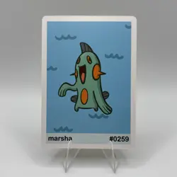 Pookiemoot Gen 3 - Marsha (Marshtomp) #0259 - Pokemon Fan Art Non TCG - Image 1