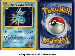 2000 Pokemon, Gym Heroes, #9/132 Misty's Seadra, Holo Rare - Image 1