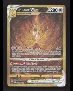 Arceus VSTAR GG70/GG70 Secret Rare Crown Zenith Galarian Gallery Pokemon NM ~ - Image 1