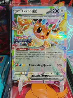 Pokemon Eevee EX 075/131 Prismatic Evolutions Stamp Promo NM - Image 1