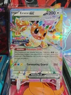 Pokemon Eevee EX 075/131 Prismatic Evolutions Stamp Promo NM - Image 2