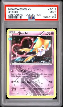 2016 POKEMON XY GENERATIONS RADIANT COLLECTION #RC13 JIRACHI PSA 9 - Image 1