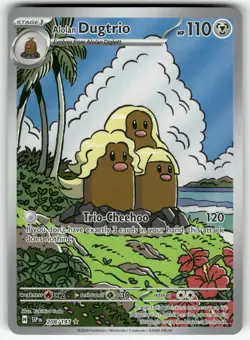 Pokemon Alolan Dugtrio 208/191 Sv08: Surging Sparks Illustration Rare Holo - Image 1