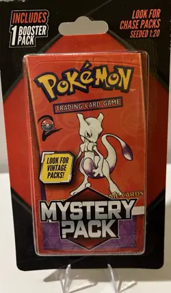 Pokemon Sealed TCG Mystery Pack Booster Chase Vintage With Mewtwo - Image 1