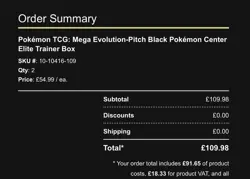 Pokemon Center Pitch Black Elite Trainer Box ETB PRE-ORDER Confirmed - Image 2