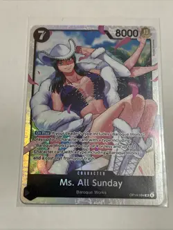 One Piece TCG English OP14-084 Ms. All Sunday SR Foil - Image 1