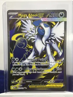 2025 Pokemon Mega Evolution Mega Absol ex #161 Near Mint - Image 1
