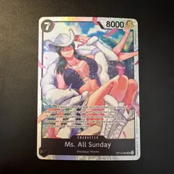 Ms. All Sunday OP14-084 SR Super Rare THE AZURE SEA'S SEVEN ENGLISH One Piece NM - Image 1