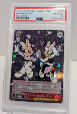 2023 Weiss Schwarz Disney 100 Japanese Minnie and Daisy #055 PSA Gem Mint 10 - Image 1