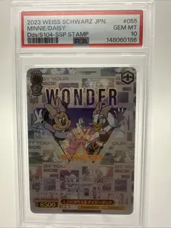 2023 Weiss Schwarz Japanese Minnie/Daisy DDS/S104-SSP Disney 100 #055 PSA 10 Gem - Image 1