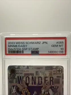 2023 Weiss Schwarz Japanese Minnie/Daisy DDS/S104-SSP Disney 100 #055 PSA 10 Gem - Image 2
