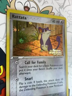 Pokemon Card - Rattata Team Rocket Returns 72/109 Reverse Holo Common - Image 5